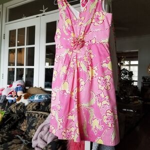 Lilly Pulitzer Lily Dress Sz 10 Fully Lined